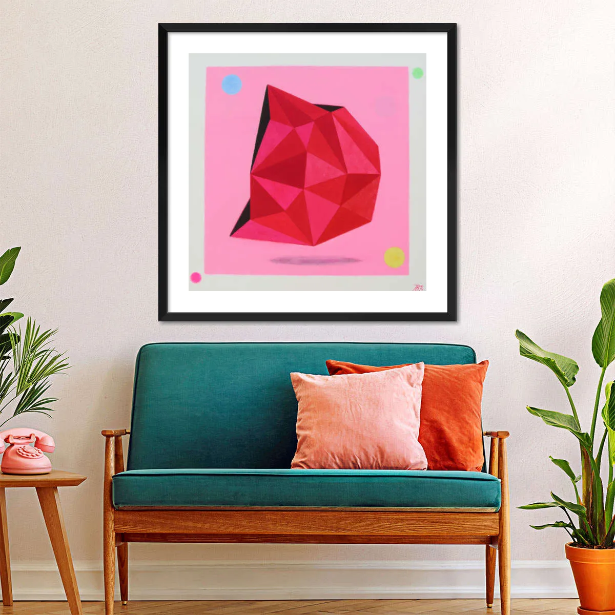 12 Ray Star Ruby Wall Art