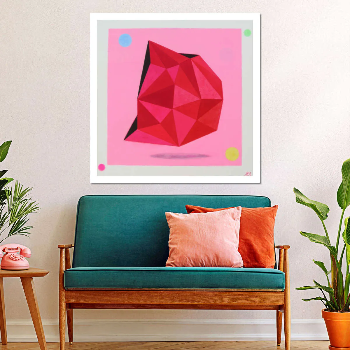 12 Ray Star Ruby Wall Art