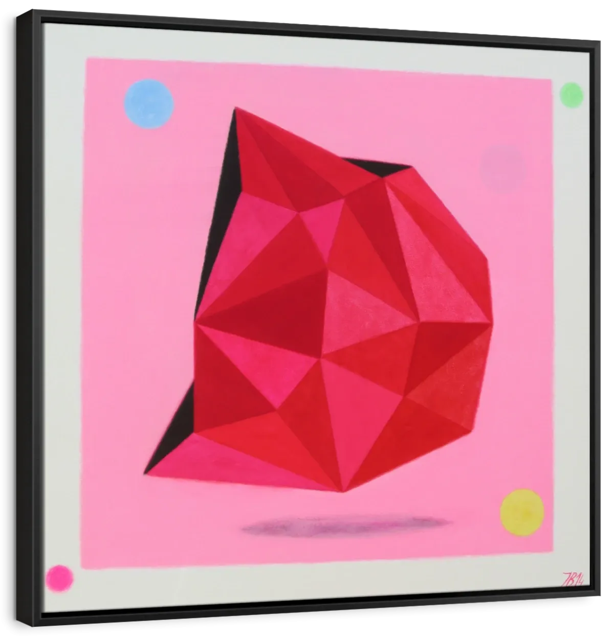 12 Ray Star Ruby Wall Art