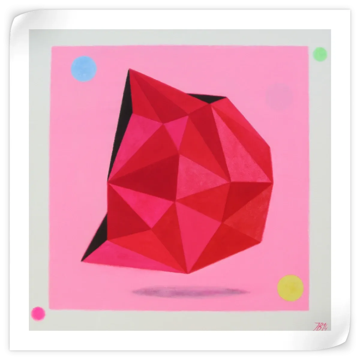 12 Ray Star Ruby Wall Art