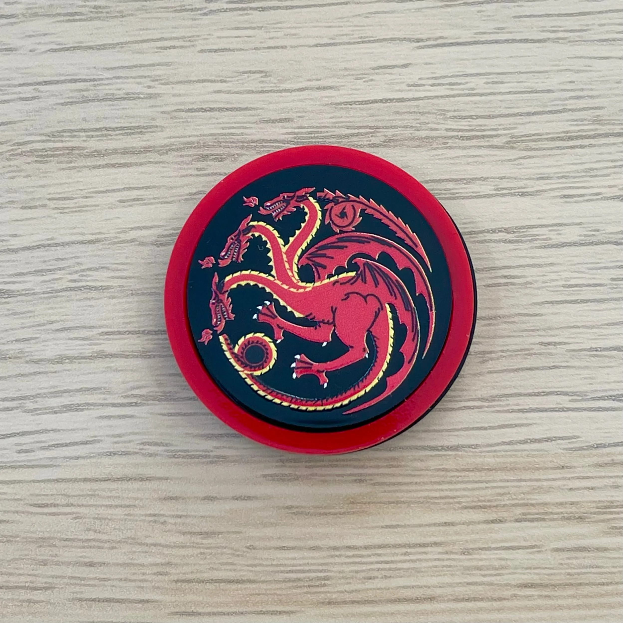 3 headed Dragon - Mini Brooch