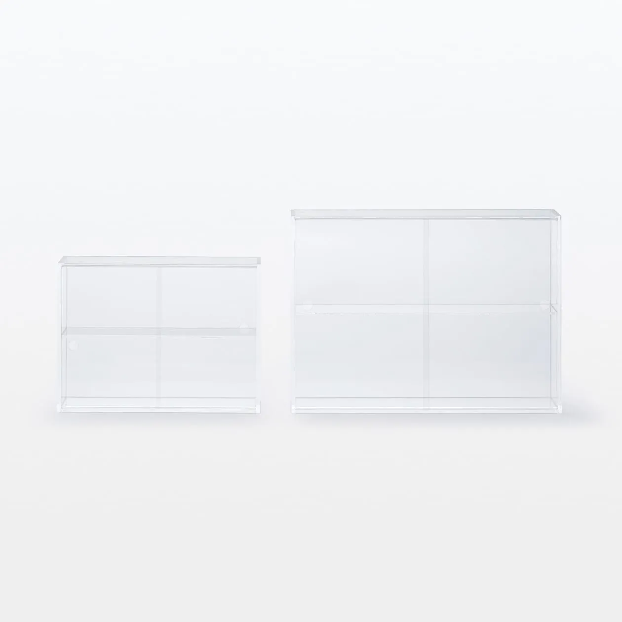 Acrylic Display Case With Sliding Doors - Large