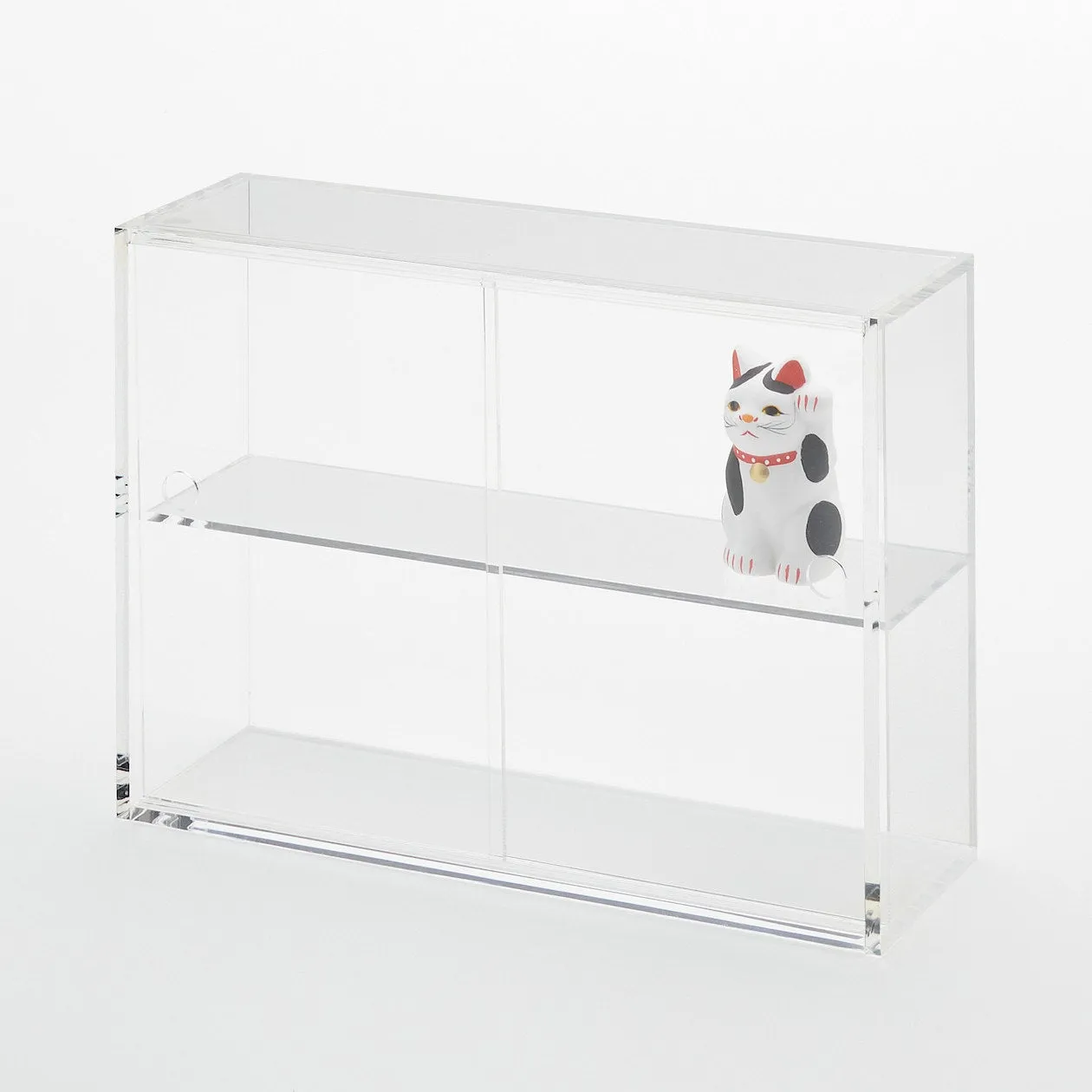 Acrylic Display Case With Sliding Doors - Small