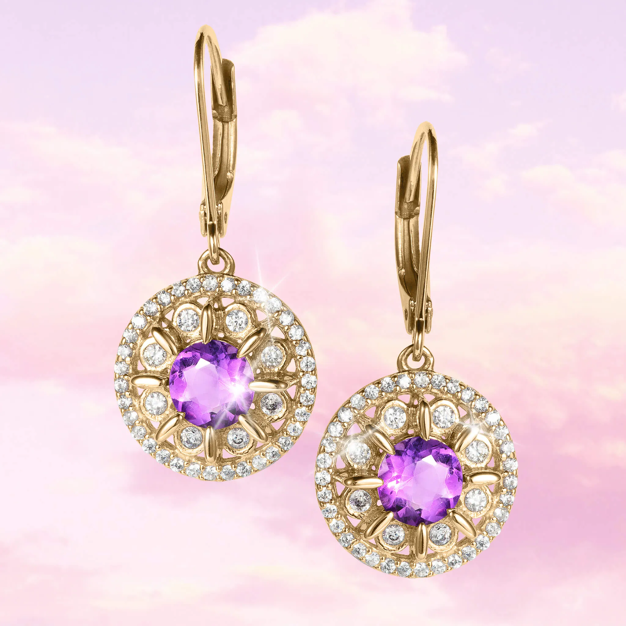 Amethyst Fields Earrings