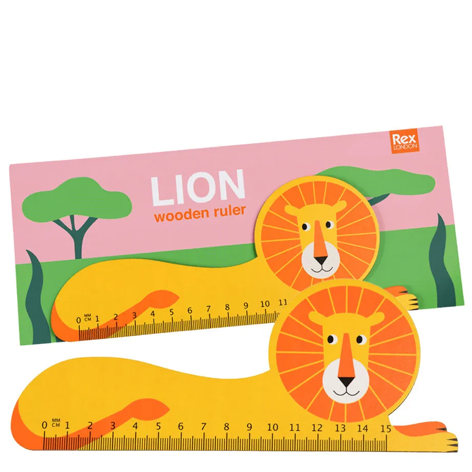 Animal Wooden Rulers