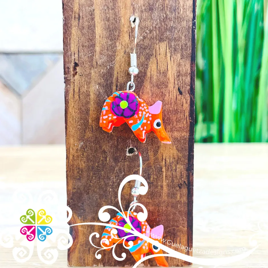 Armadillo Alebrije - Artisan Earrings