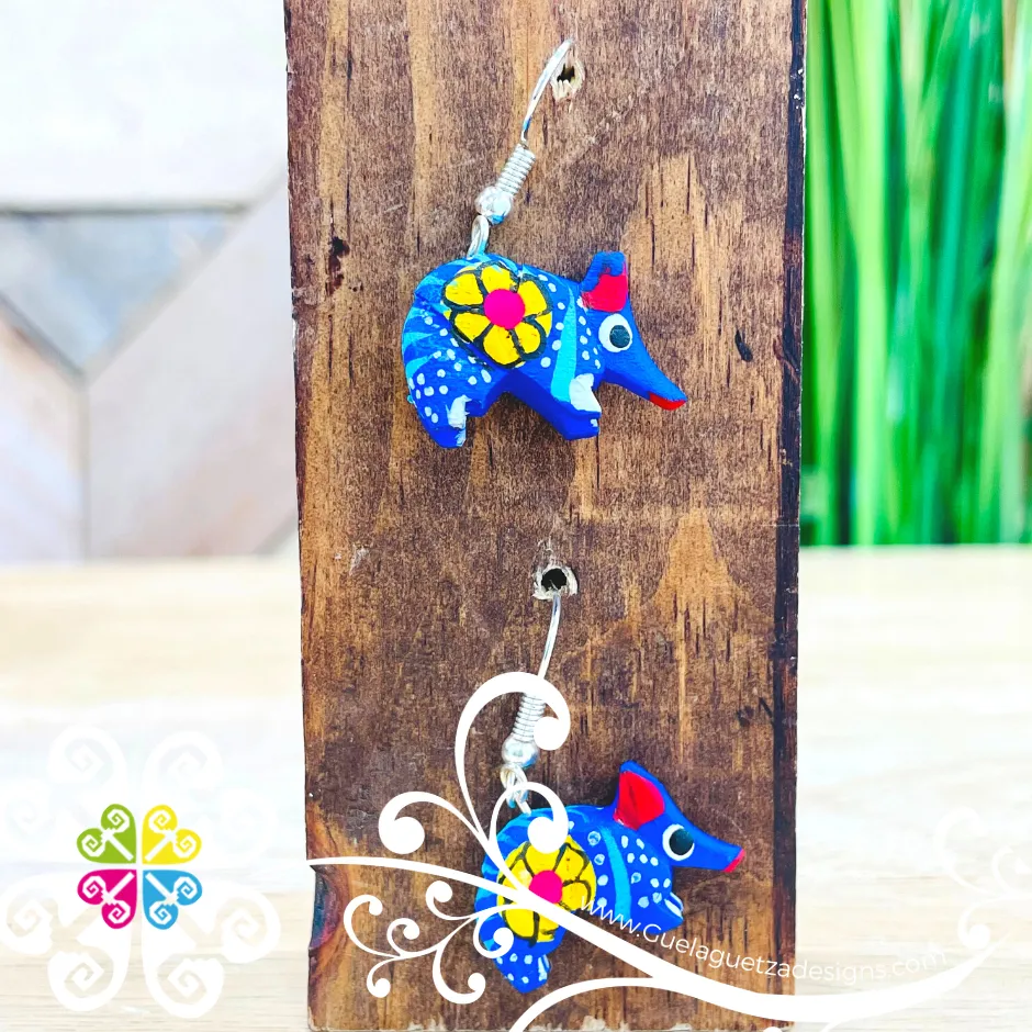 Armadillo Alebrije - Artisan Earrings