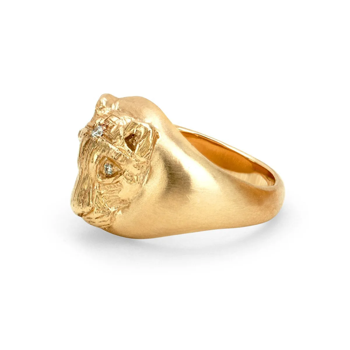 Baby Lioness Signet Ring