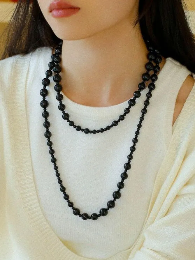 Black Onyx Long Necklaces