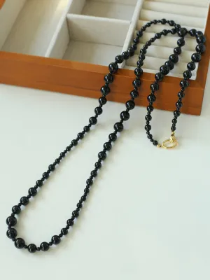 Black Onyx Long Necklaces