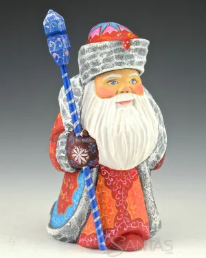 Colorful Russian Santa with Staff