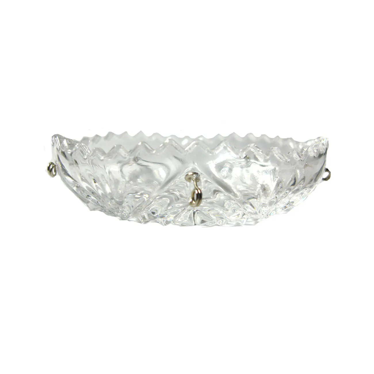 Crystal Bobeche 4-inch Clear with 26mm Center Hole, 6 Pins