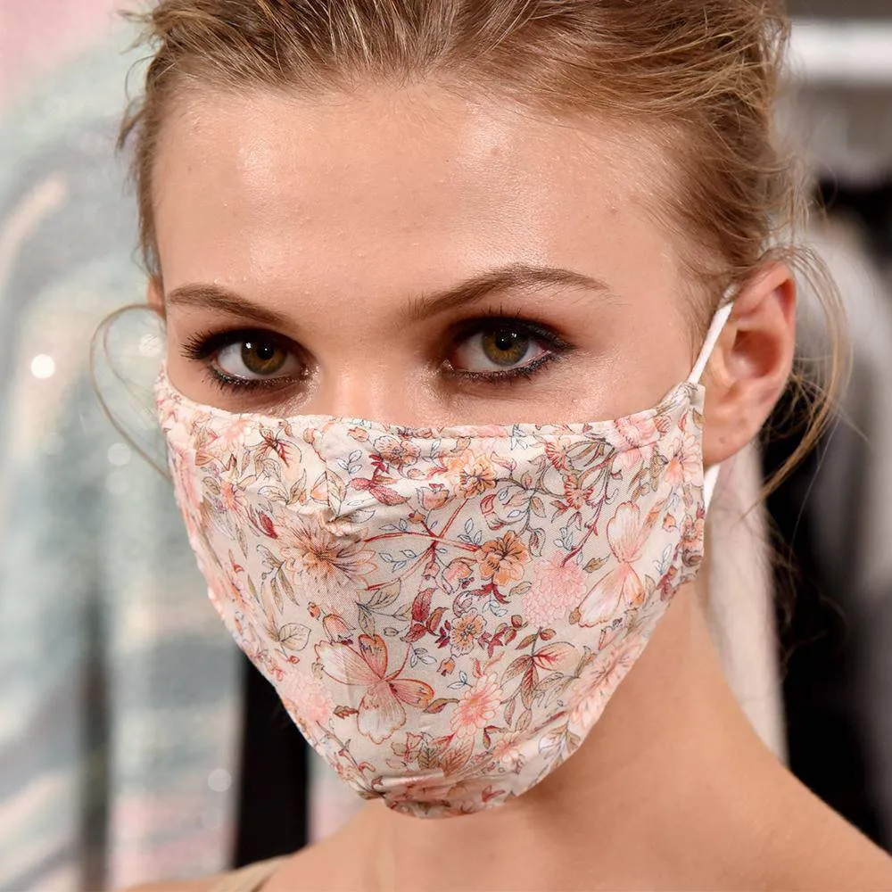 Delicate Floral Print Face Mask