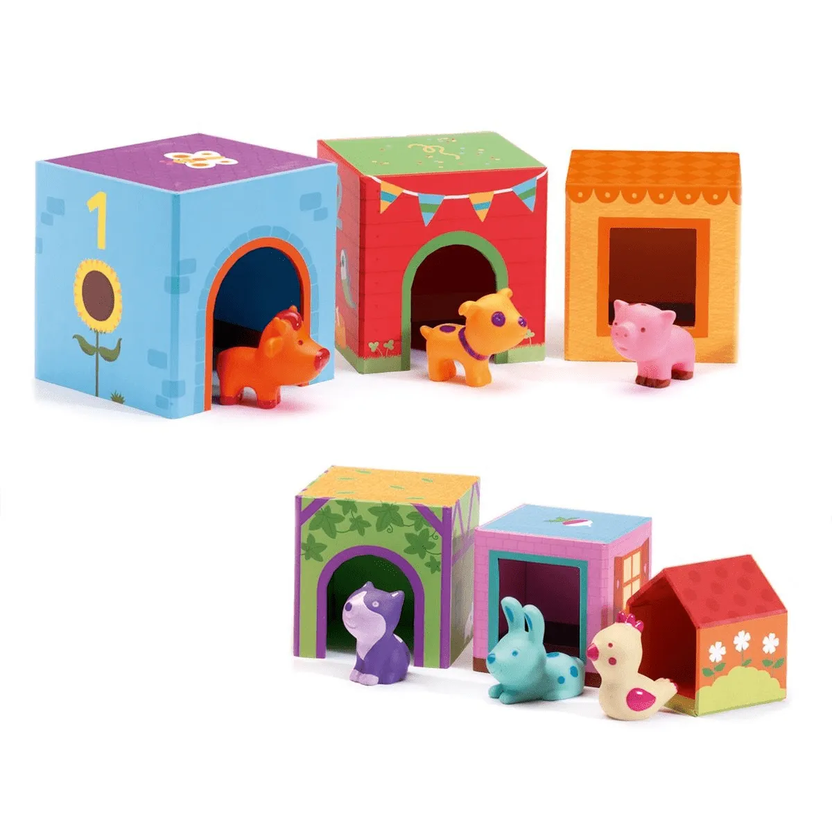 DJECO Topanifarm Blocks With Animals