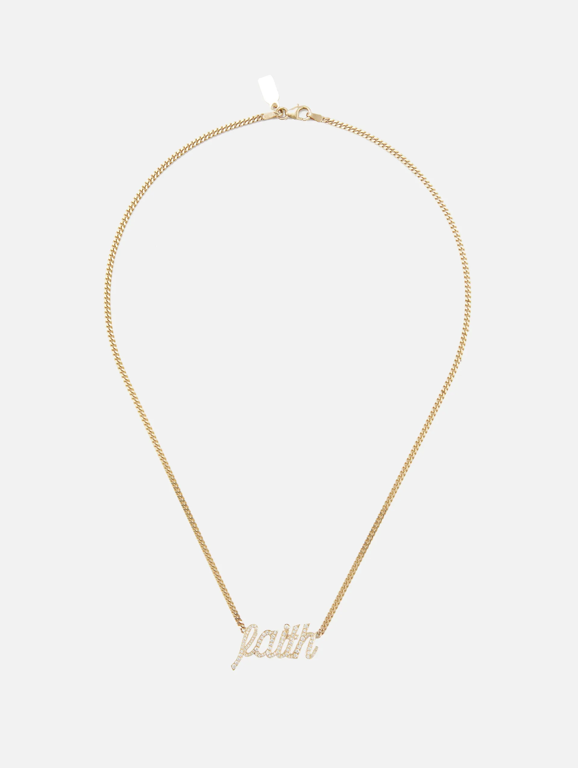 Faith Small La Firma Diamond Necklace