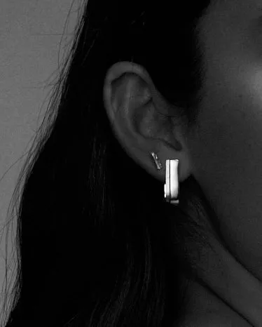 Folded Studs | Silver