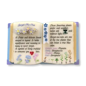 Forget-Me-Not instruction book - Brooch - Set of 4