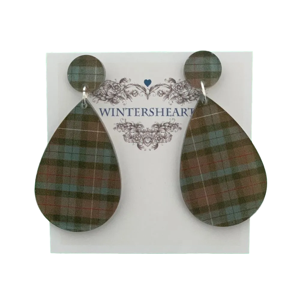 Fraser tartan - earrings