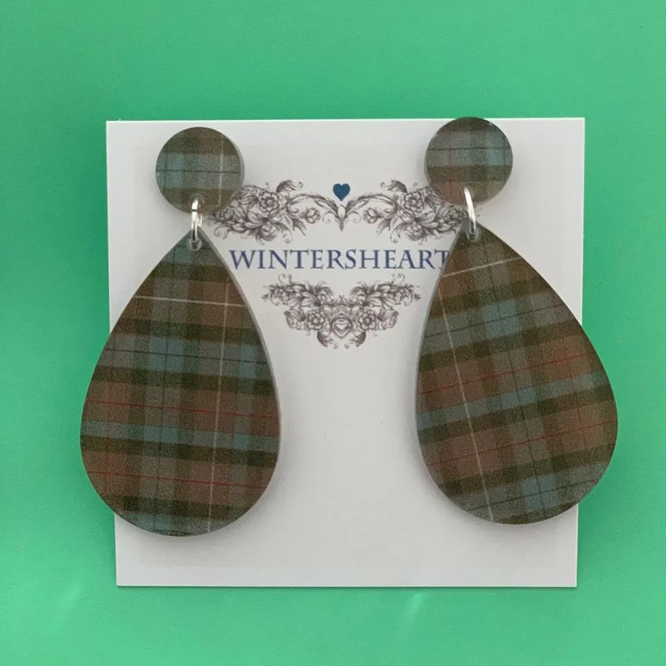 Fraser tartan - earrings