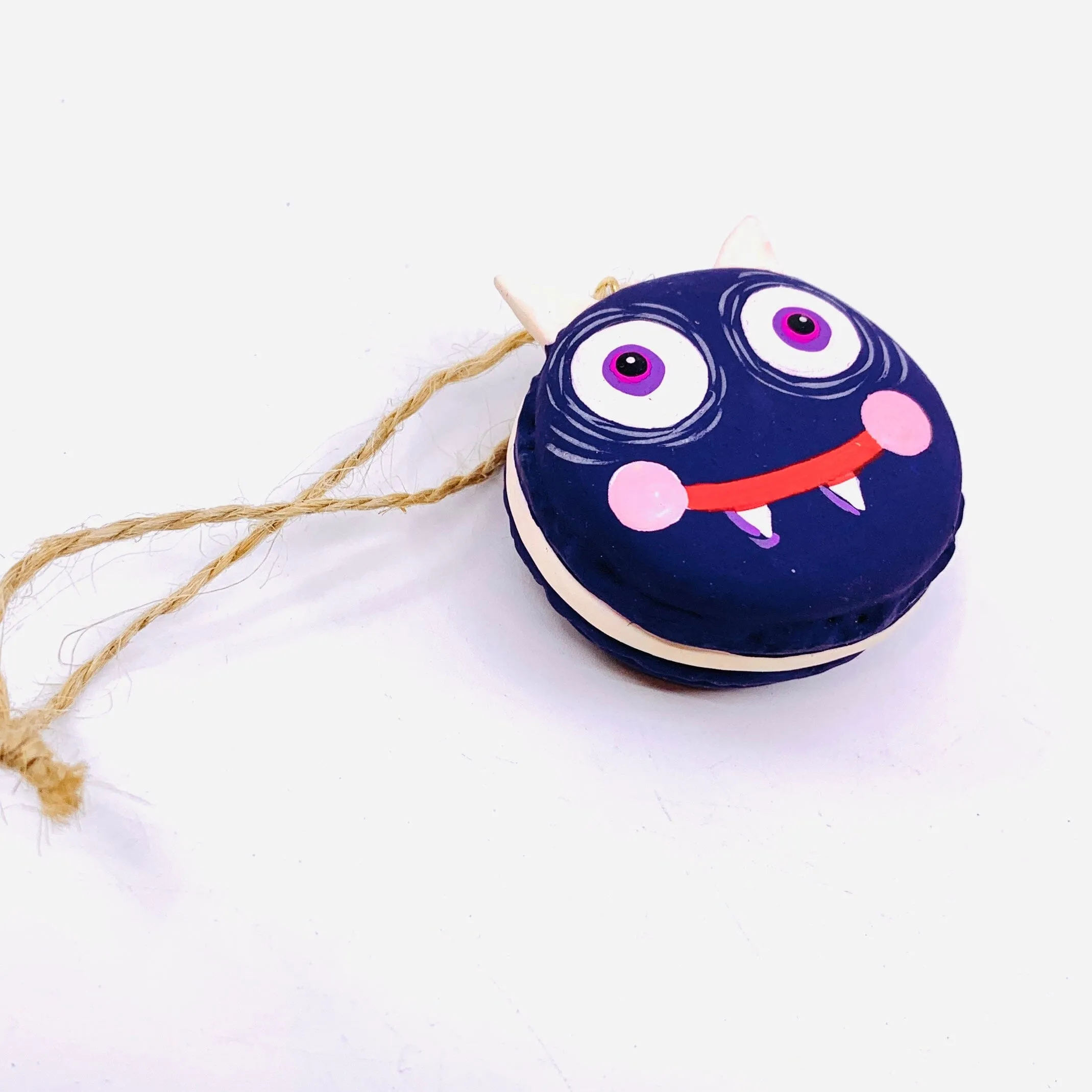 Fun Halloween Macaron Ornaments, Navy