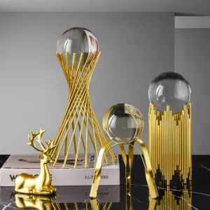 Gold Luxury Crystal Ball Ornamen