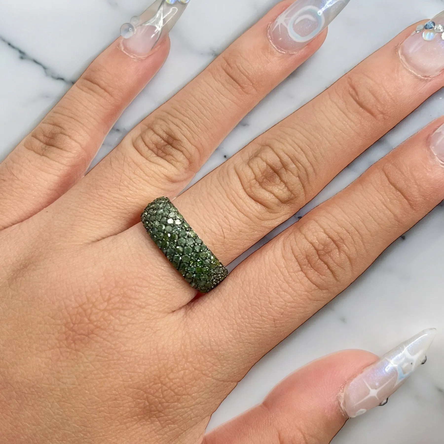 GREEN DIAMOND RING