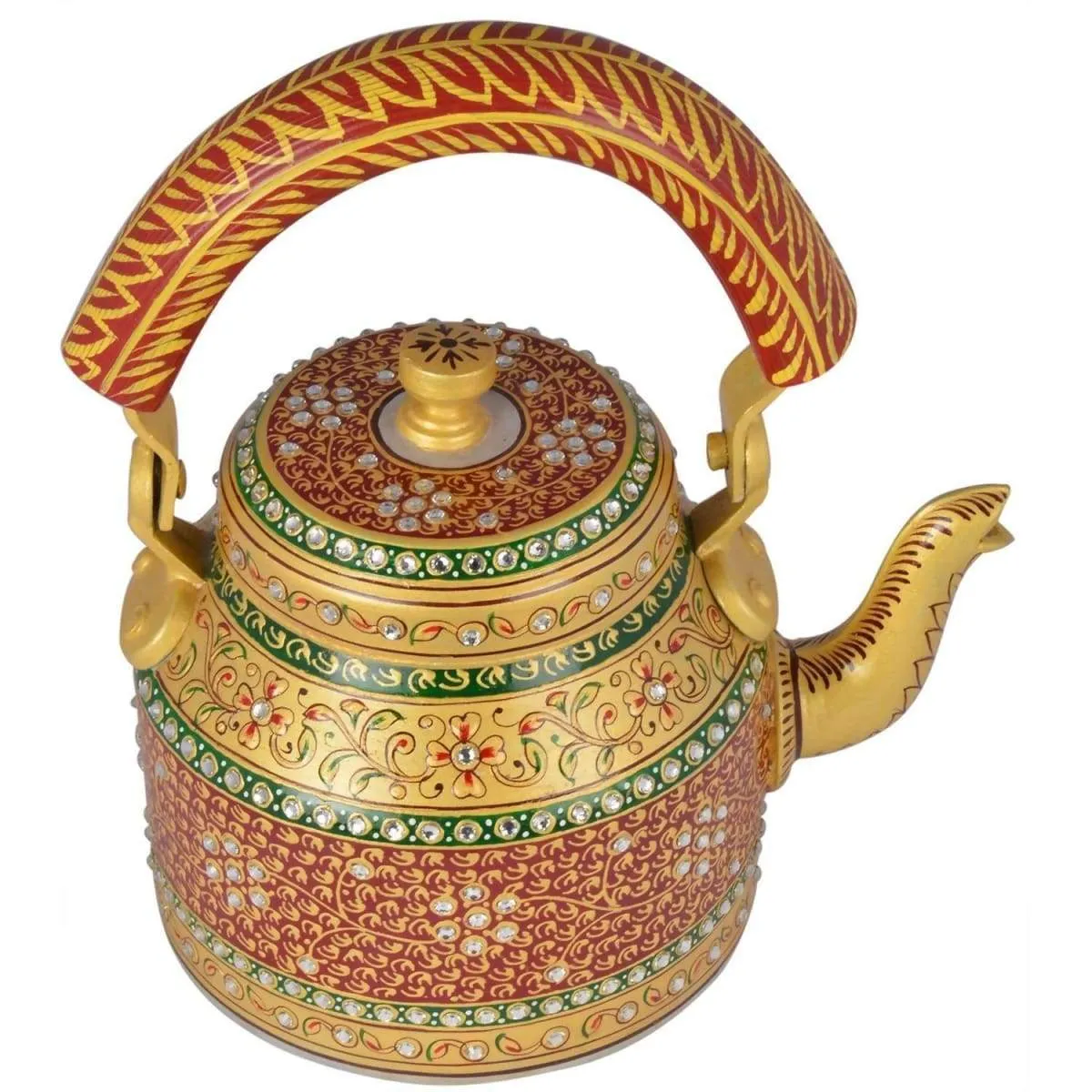 KAUSHALAM HAND PAINTED TEA KETTLE: MAJESTIC