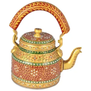 KAUSHALAM HAND PAINTED TEA KETTLE: MAJESTIC