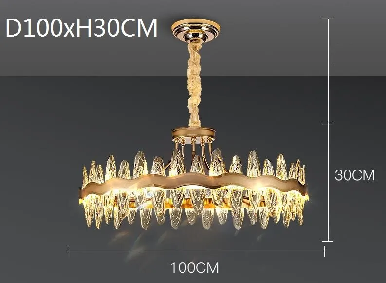 Living Room Luxury Modern Crystal Chandeliers Kitchen Island Light