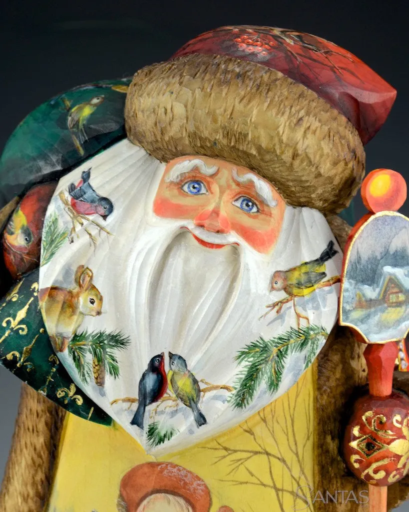 Love of Nature Russian Santa with Children and Animals