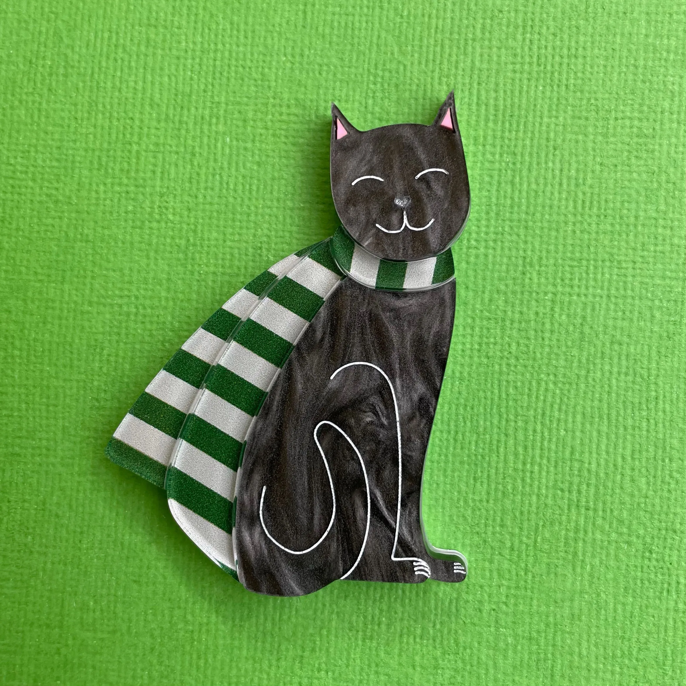 Merlin the cat - Brooch