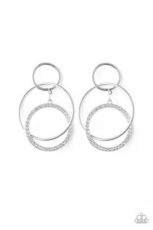 Metro Bliss White-Earrings