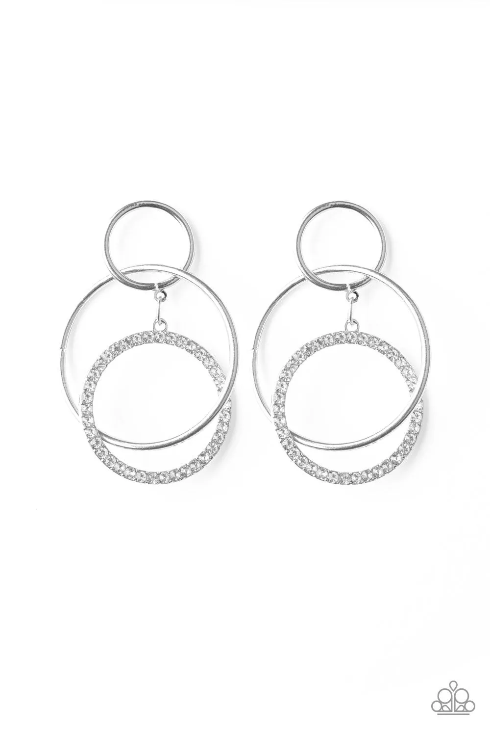 Metro Bliss White-Earrings