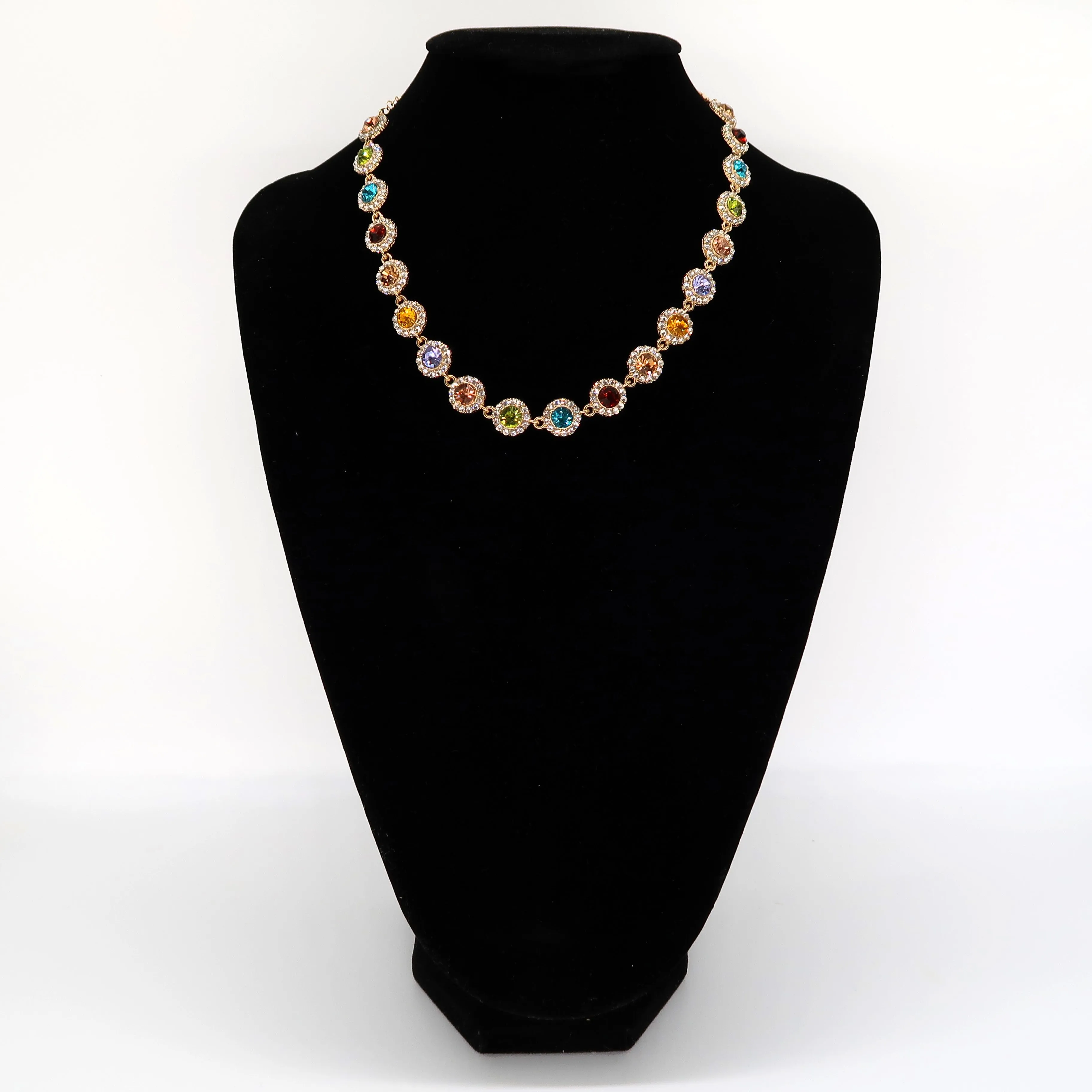 Multi Colour Gemstone Necklace: Opulent Treasures Necklace