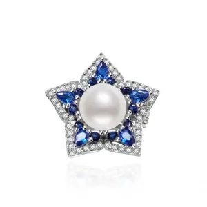 Ocean Star Freshwater Pearl Brooch WC00008