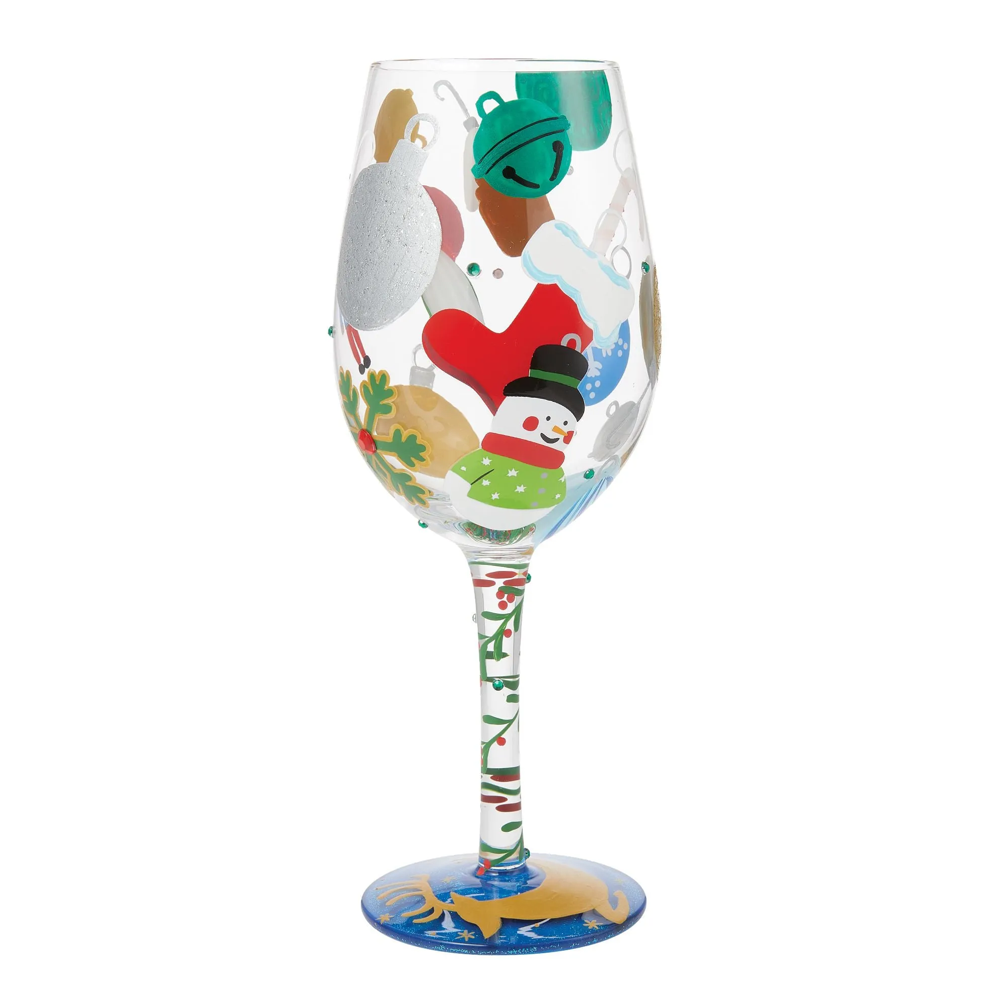 Pull out the Decorations Hand Painted Wine Glass