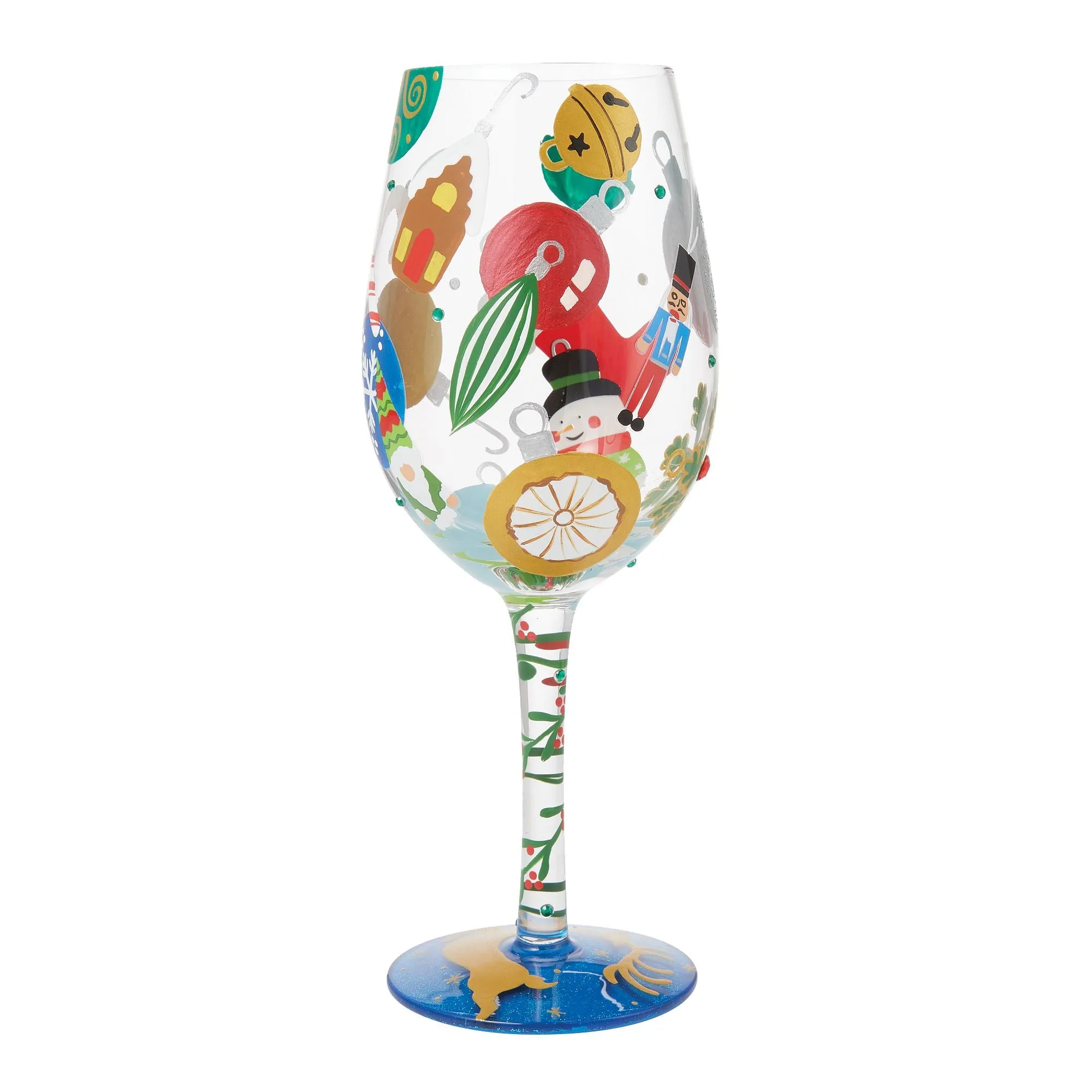 Pull out the Decorations Hand Painted Wine Glass