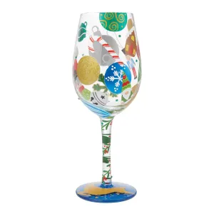 Pull out the Decorations Hand Painted Wine Glass