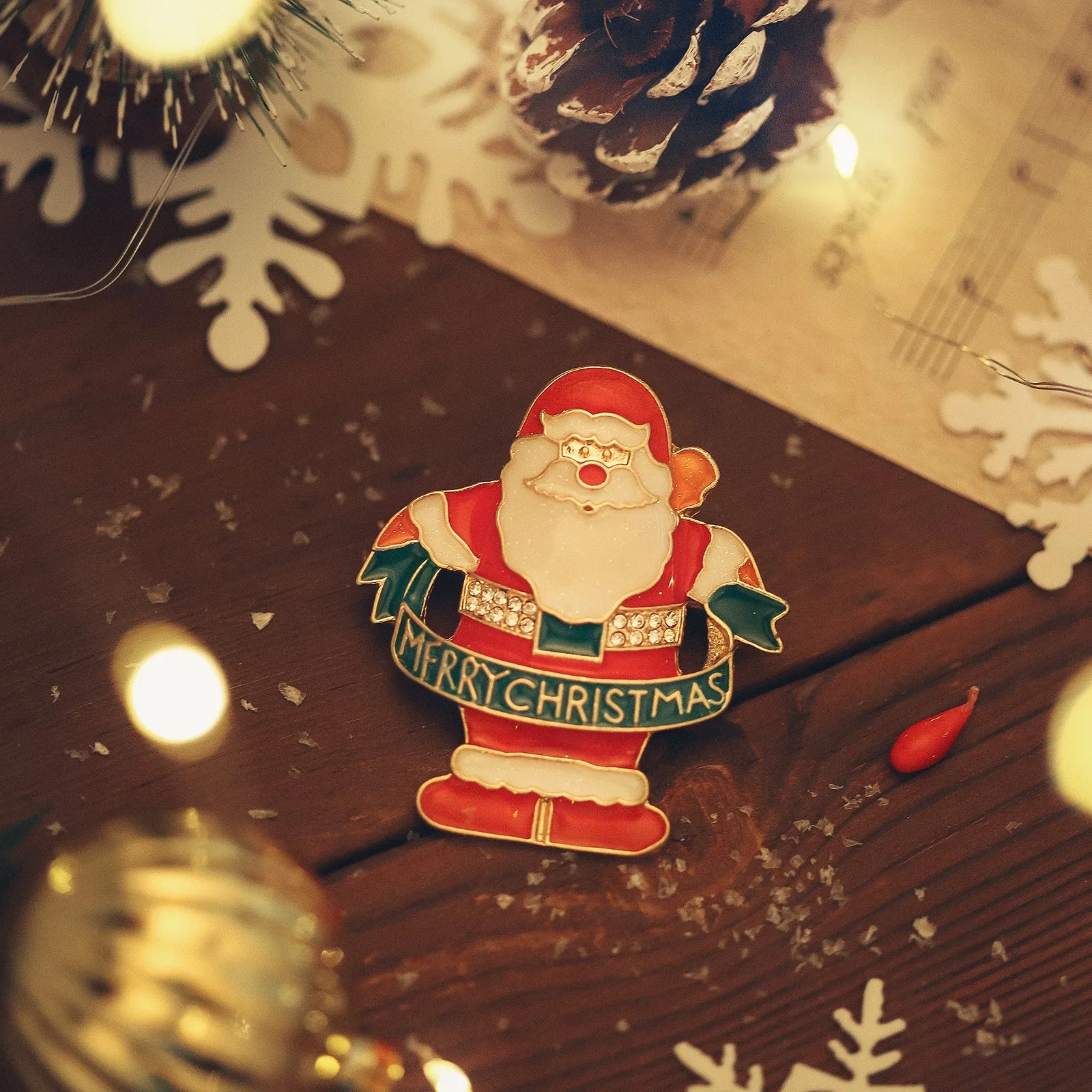 Santa Claus Brooch