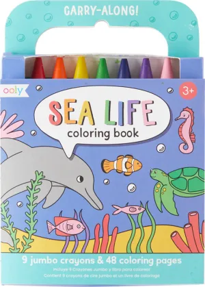 Sealife Carry Along Crayon & Coloring Book Kit