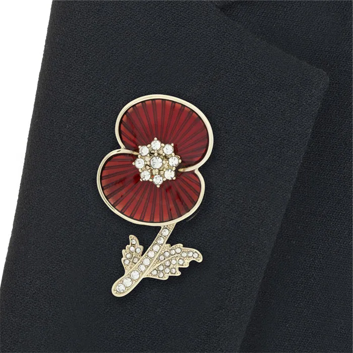 Secret Operations Poppy Brooch