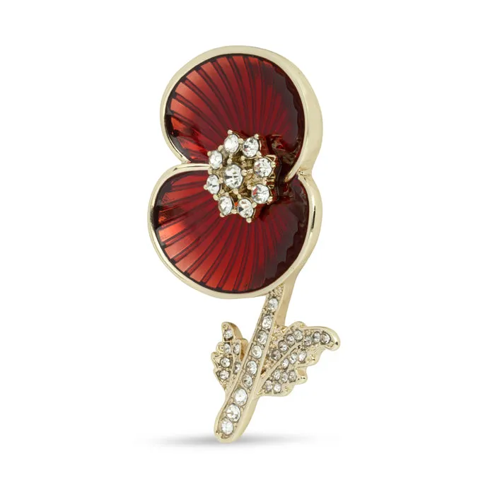 Secret Operations Poppy Brooch