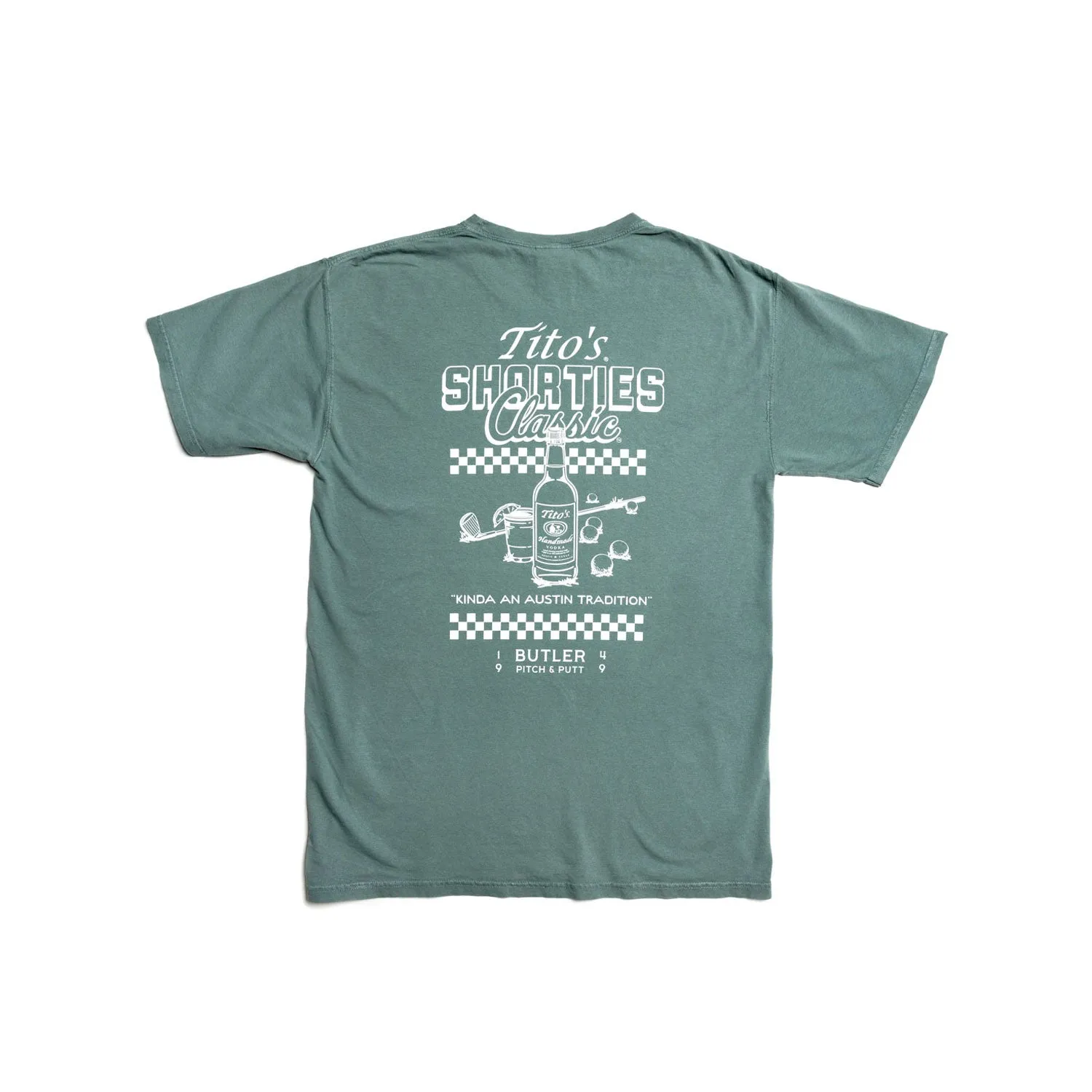 Tito's Shorties Classic Austin Tee in Green