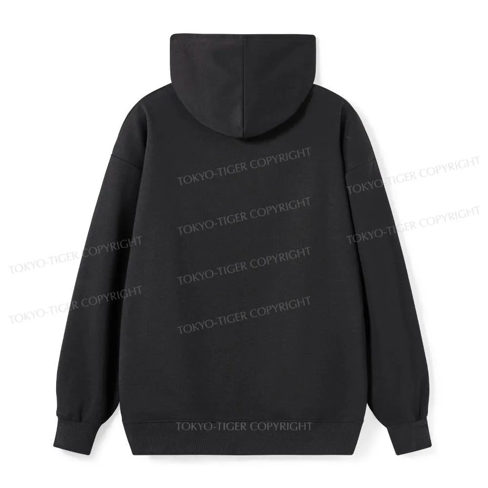 Tokyo-Tiger Cute Black Cat Japanese Classic Hoodie