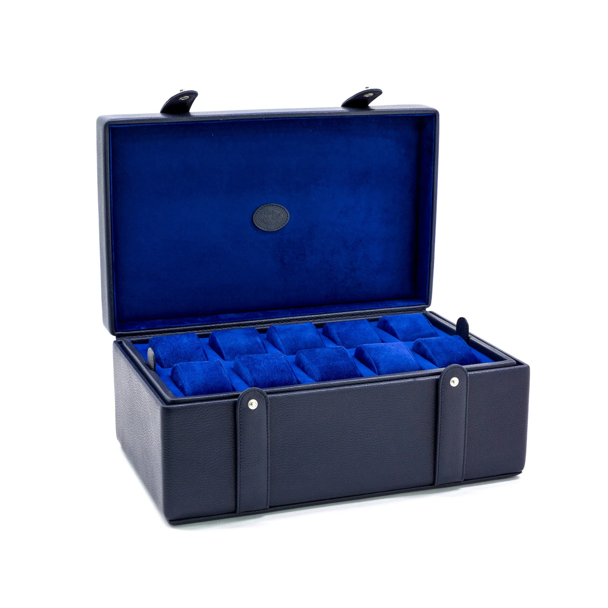 UNDERWOOD (LONDON) - 20-Unit Leather Watch Box  | UN260