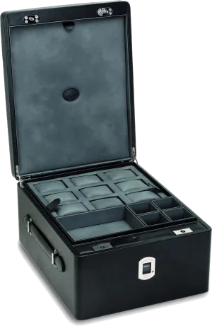 UNDERWOOD (London) - Biometric Jewelry Storage Train Case | UN3224/BLK